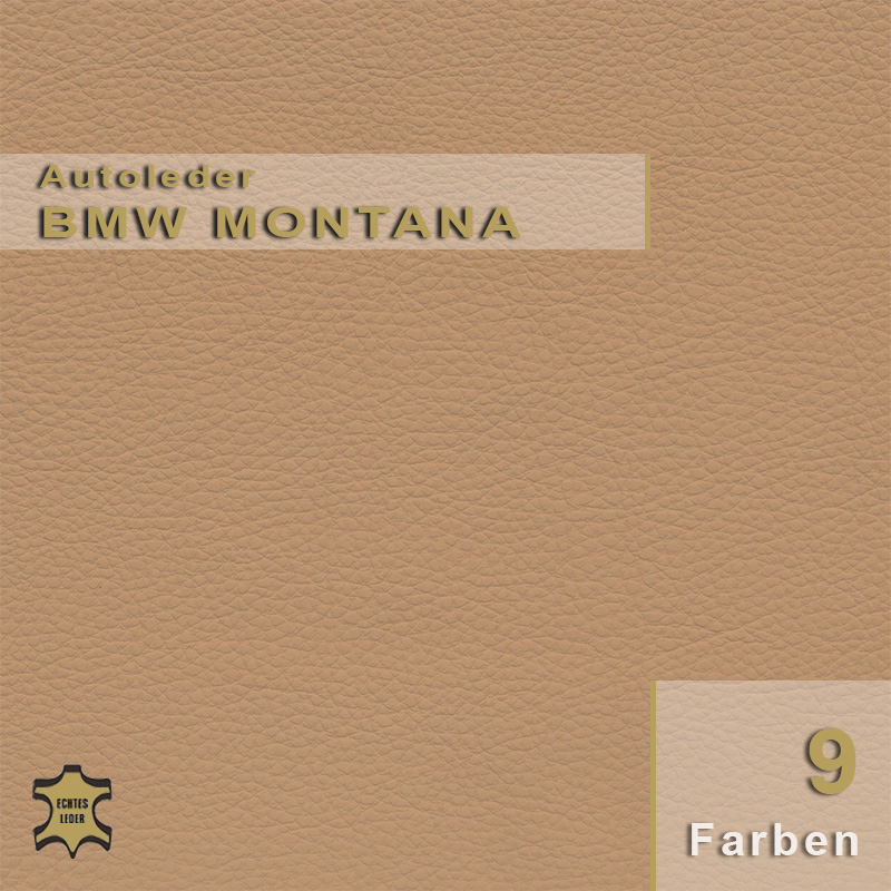BMW Leder Montana BMW Montana Automobilleder mit charakteristischer Prägung für robuste Innenausstattungen.