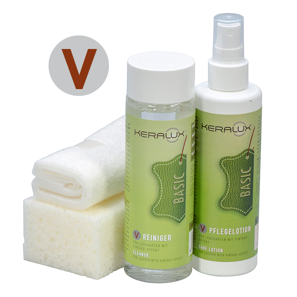 KERALUX® Lederpflege Set V | Vintage-Leder