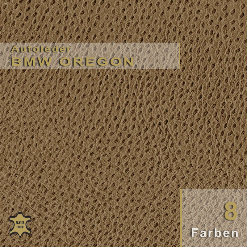 BMW Leder Oregon Robustes BMW Oregon Leder mit definierter Narbung, perfekt für sportliche BMW-Modelle wie Z3.