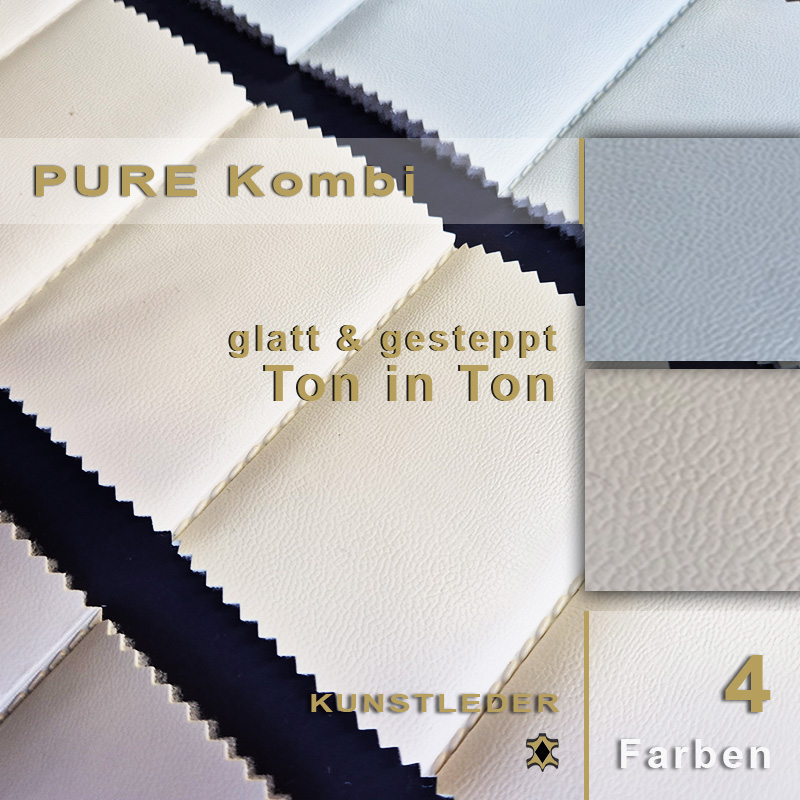 UV-beständiges Outdoor-Kunstleder Pure Kombination für Gartenmöbel, Terrassen und langlebige Außenbereiche direkt online bestellen.