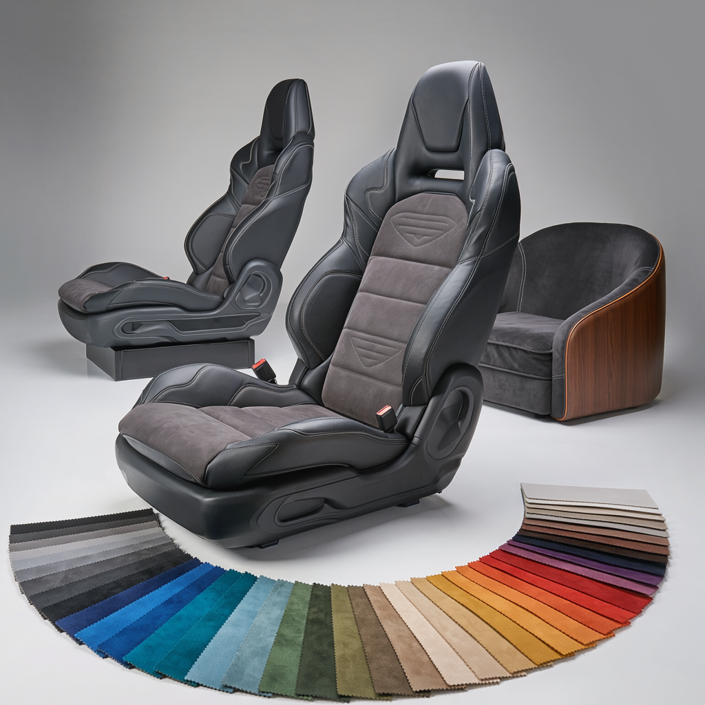 Alcantara Automobilleder: Sportliche Eleganz & Grip für Autositze und modernes Interieur-Design durch Mikrofaser. Alcantara Sitze & Musterfächer. Sportliche Eleganz durch strapazierfähiges Mikrofaser-Gewebe im Auto-Interieur.