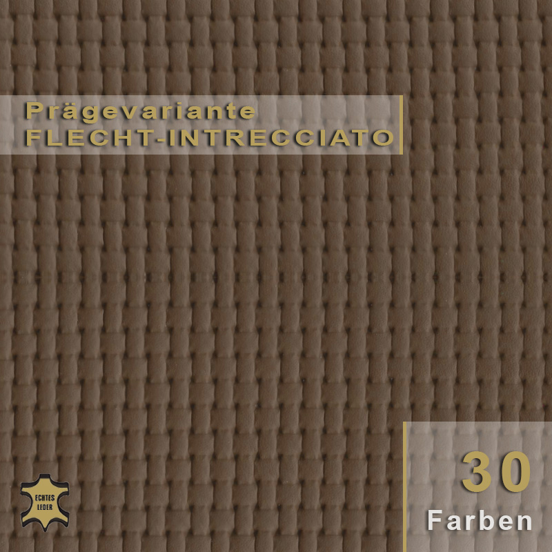 Design-Leder | Flecht-Intrecciato Optik 