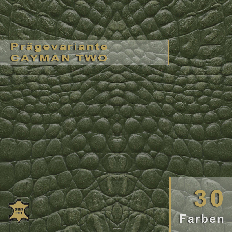 Design-Leder | Cayman Optik (Lederprägung Cayman Two)