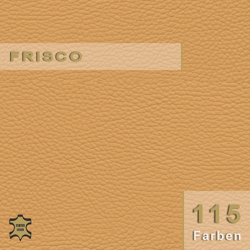 Frisco Rindsleder – Modern, vielseitig und robust. Echtes Frisco Rindsleder für moderne Polsterungen und strapazierfähige Lederaccessoires in großer Farbauswahl.