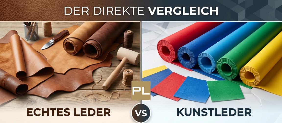 Echtleder oder Kunstleder? Der Materialvergleich für hochwertige Polsterarbeiten, Möbelbau und Bastelleder-Projekte. Echtleder als Naturmaterial vs. Kunstleder im Vergleich für Ihr Do-it-Yourself-Projekt und Möbelbau bei ProjektLeder.