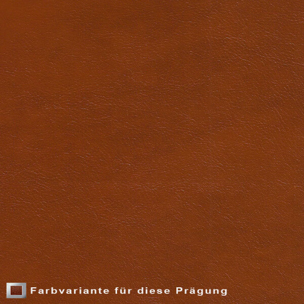 Echtleder | Krokodiloptik (Lederprägung Kroko) orange brown